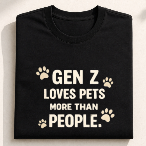 Unisex Oversized Genz loves pets